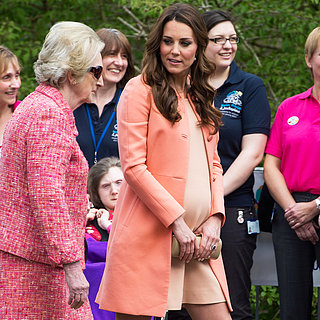 Kate Middleton Shows Off Her Baby Bump in Peach Tara Jarmon
