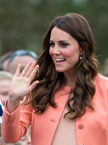Kate was glowing on a visit to Naomi House earlier this year. She greeted children and their families with well-curled locks and a peachy makeup palette.
Kate was glowing on a visit to Naomi House earlier this year. She greeted children and their families with well-curled locks and a peachy makeup palette.