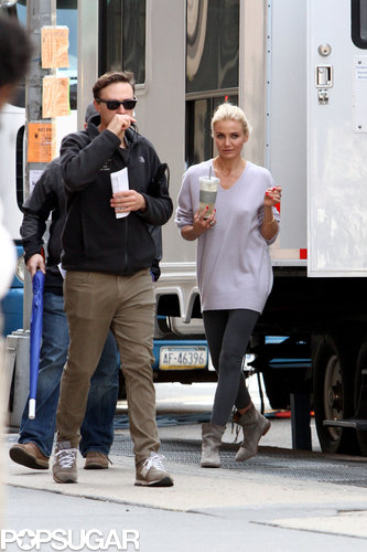 Cameron Diaz was on The Other Woman set in NYC on Tuesday.
Cameron Diaz was on The Other Woman set in NYC on Tuesday.