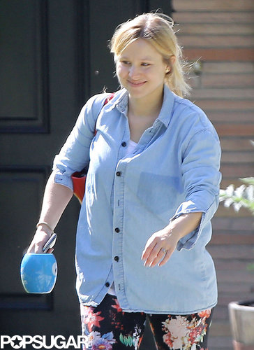 Kristen Bell smiled in LA on Saturday.
Kristen Bell smiled in LA on Saturday.