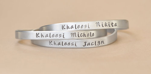Personalized Khaleesi Bracelet Personalized Khaleesi Bracelet