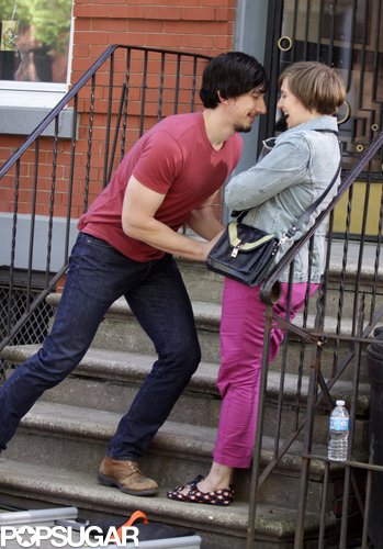 Lena Dunham and Adam Driver filmed a scene for Girls.
Lena Dunham and Adam Driver filmed a scene for Girls.