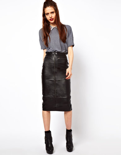 ASOS Biker Skirt in Leather