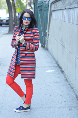 Navy & Red