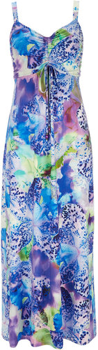 Tropical Print Petite Maxi Dress