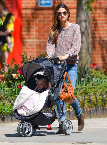 Lily Aldridge looked cool in a knit Étoile Isabel Marant sweater, brown suede boots, and Ray-Ban aviators while on mommy duty in NYC.
Lily Aldridge looked cool in a knit Étoile Isabel Marant sweater, brown suede boots, and Ray-Ban aviators while on mommy duty in NYC.