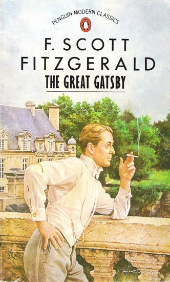 A dapper Gatsby graces the cover of this 1989 book cover.
A dapper Gatsby graces the cover of this 1989 book cover.