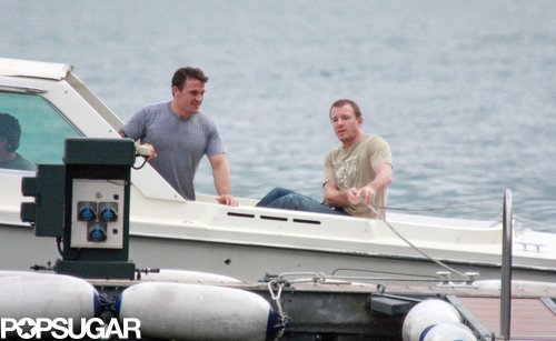 Guy Ritchie and a pal went on a boat ride with George Clooney while at Lake Como in June 2008.
Guy Ritchie and a pal went on a boat ride with George Clooney while at Lake Como in June 2008.
