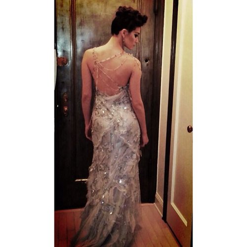 Emmy Rossum showed off the sexy backside of her Donna Karan Atelier gown.
Source: Instagram user emmyrossum
Emmy Rossum showed off the sexy backside of her Donna Karan Atelier gown.
Source: Instagram user emmyrossum