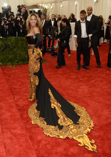 Beyoncé Knowles at the Met Gala 2013.
Beyoncé Knowles at the Met Gala 2013.