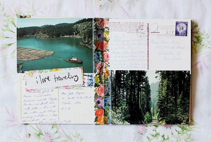 Vintage Postcard Travel Journal Vintage Postcard Travel Journal