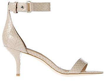 Mara Exotic Leather Kitten Heel Sandals