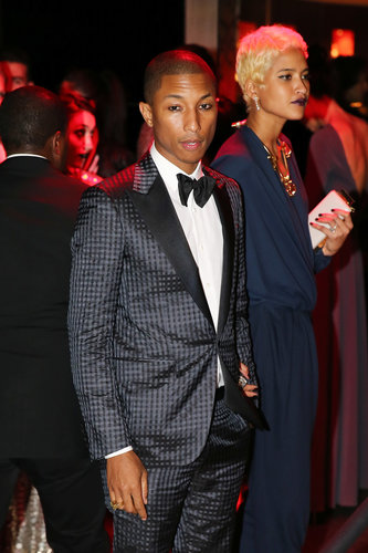 Pharrell arrived at the Met Gala 2013 afterparty.
Pharrell arrived at the Met Gala 2013 afterparty.