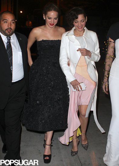 Jennifer Lawrence and Marion Cotillard were arm and arm as they made their way to the Met Gala afterparty.
Jennifer Lawrence and Marion Cotillard were arm and arm as they made their way to the Met Gala afterparty.