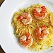 Roasted Shrimp Over Squash