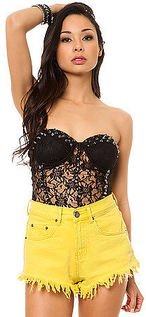 Reverse The Stud Lace Bustier