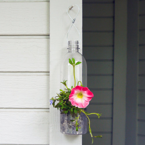 Plastic Bottle Hanging Planter