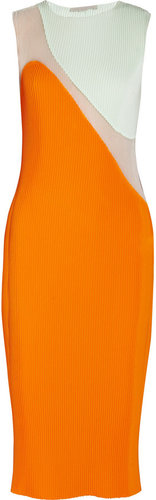 Stella McCartney Sheer plissé dress