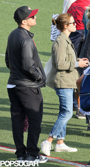 Reese Witherspoon and Ryan Phillippe got together to watch their daughter Ava's track meet in LA.
Reese Witherspoon and Ryan Phillippe got together to watch their daughter Ava's track meet in LA.