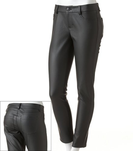 Lc lauren conrad skinny faux-leather pants