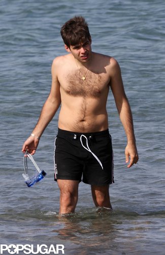 James Righton waded into the water.
James Righton waded into the water.