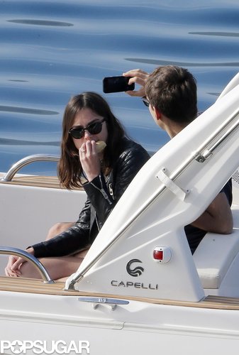 James Righton snapped a photo as he boated with Keira Knightley.
James Righton snapped a photo as he boated with Keira Knightley.