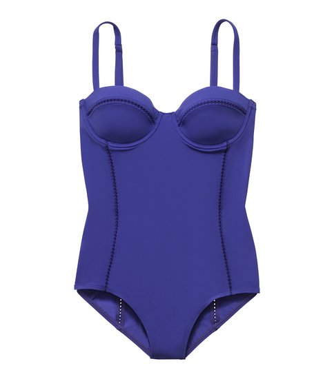 The retro-inspired balconette bra and rich shade of purple make this Tory Burch Solemar One-Piece ($225) a solid buy for the Summer.
The retro-inspired balconette bra and rich shade of purple make this Tory Burch Solemar One-Piece ($225) a solid buy for the Summer.