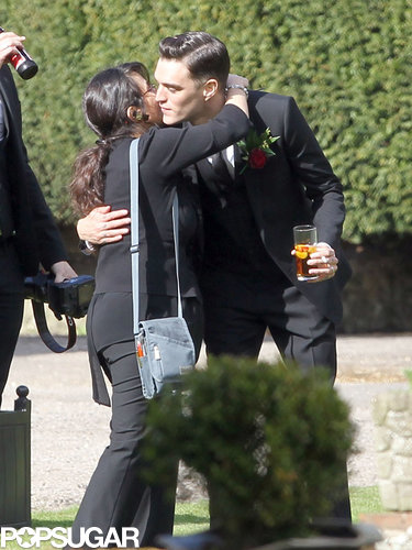 Josh Beech hugged friends at his wedding to Shenae Grimes.
Josh Beech hugged friends at his wedding to Shenae Grimes.