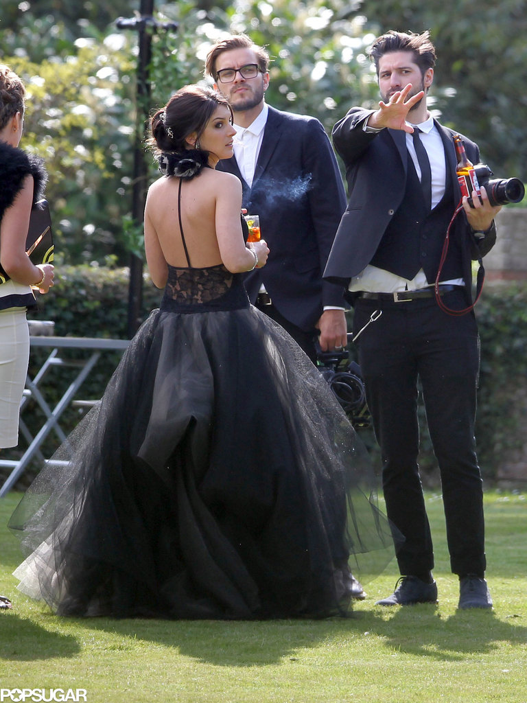 Shenae-Grimes-got-married-black-Vera-Wan