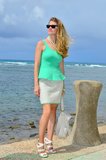 Peplum and tweed skirt