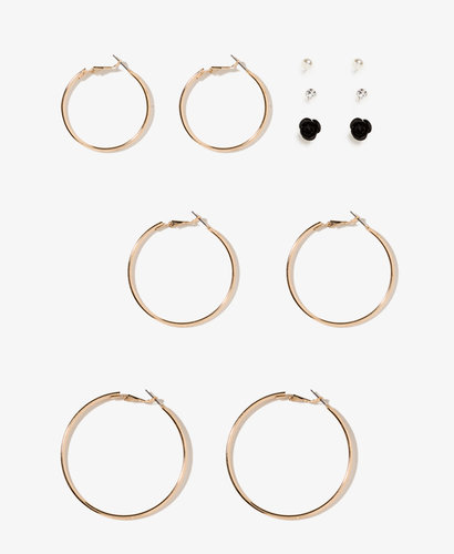 FOREVER 21 Hoops & Studs Set