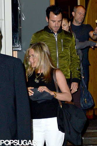 Jennifer Aniston wore her new glasses to dinner.
Jennifer Aniston wore her new glasses to dinner.