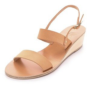 Ancient greek sandals Clio Demi Wedge Sandals
