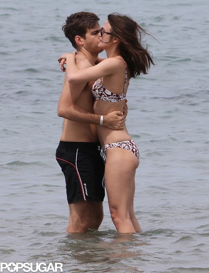 Keira Knightley and James Righton embraced during their honeymoon.
Keira Knightley and James Righton embraced during their honeymoon.