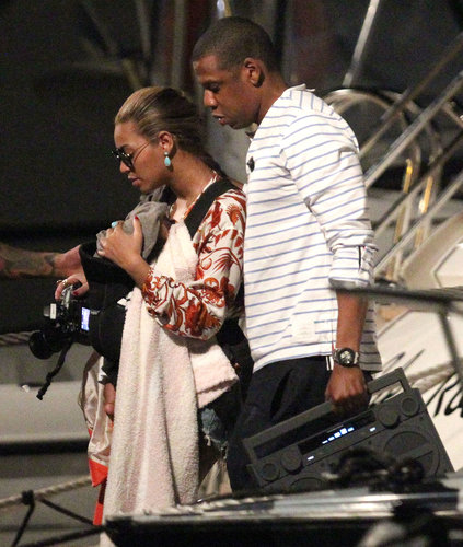 Beyoncé Knowles and Jay-Z took baby Blue Ivy Carter on her first boat ride during a trip to St. Barts in 2012.
Beyoncé Knowles and Jay-Z took baby Blue Ivy Carter on her first boat ride during a trip to St. Barts in 2012.