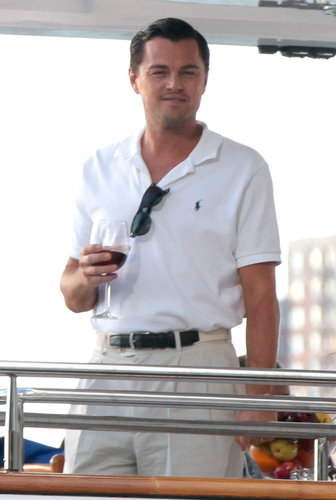 Leonardo DiCaprio looked handsome while shooting The Wolf of Wall Street on a boat in New York in September 2012.
Leonardo DiCaprio looked handsome while shooting The Wolf of Wall Street on a boat in New York in September 2012.