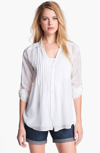 Two by Vince Camuto Tuxedo Pleat Top