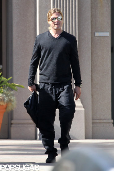 Brad Pitt Emerges For The First Time Since Praising Angelina's "Heroic" Health Choice Brad Pitt Emerges For The First Time Since Praising Angelina's "Heroic" Health Choice