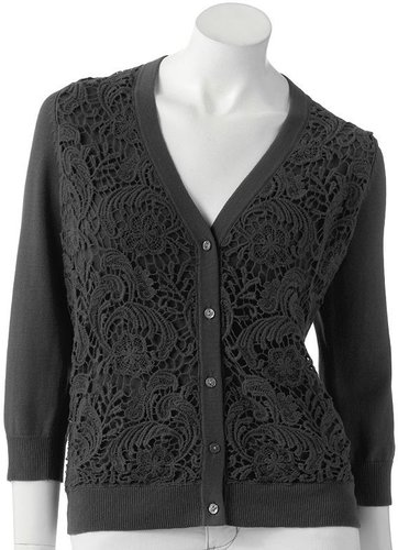 Apt. 9 crochet overlay cardigan