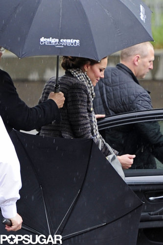 Kate Middleton Keeps It Comfortable in Sneakers During a Rainy Shopping Trip Kate Middleton Keeps It Comfortable in Sneakers During a Rainy Shopping Trip