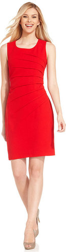 Calvin Klein Dress, Sleeveless Seamed Sheath