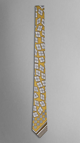 Abstract Graphic Silk Tie