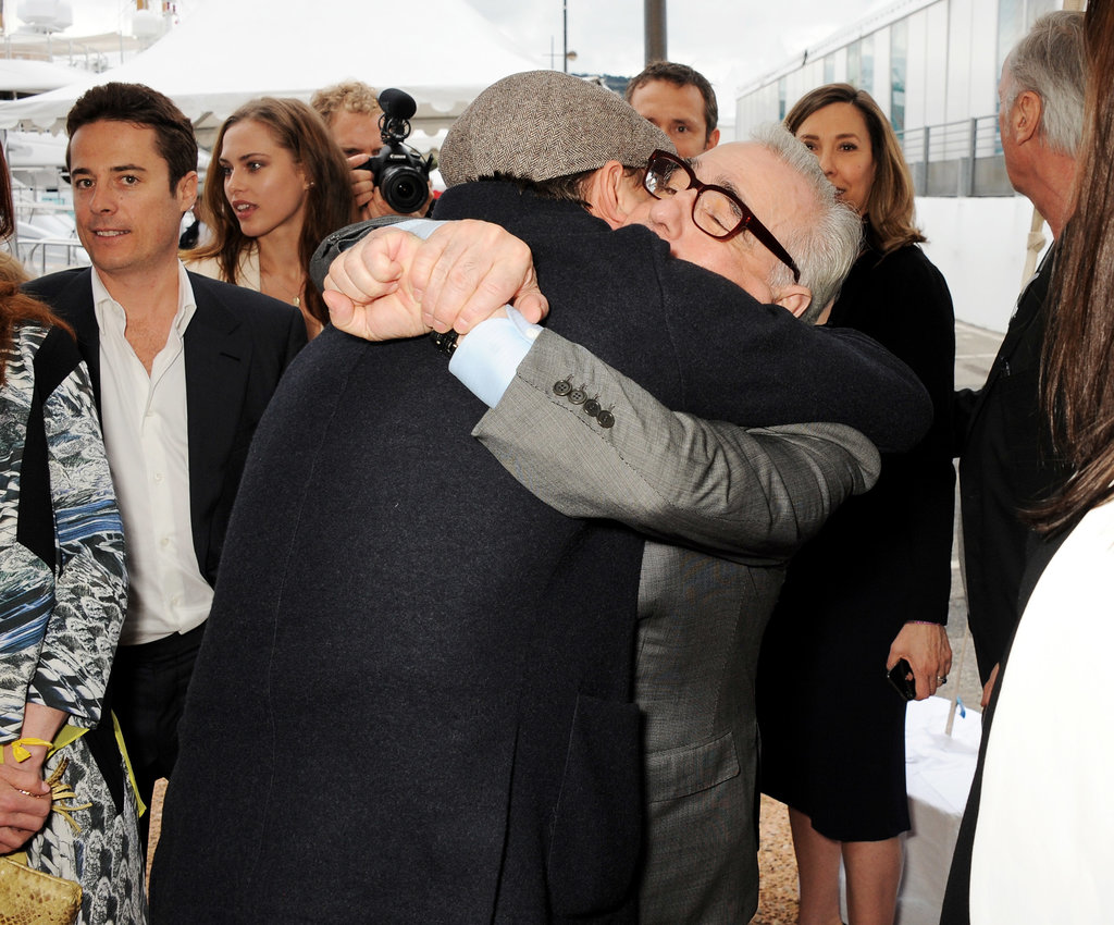 Leonardo DiCaprio hugged Martin Scorsese at a special event for Silence.
Leonardo DiCaprio hugged Martin Scorsese at a special event for Silence.