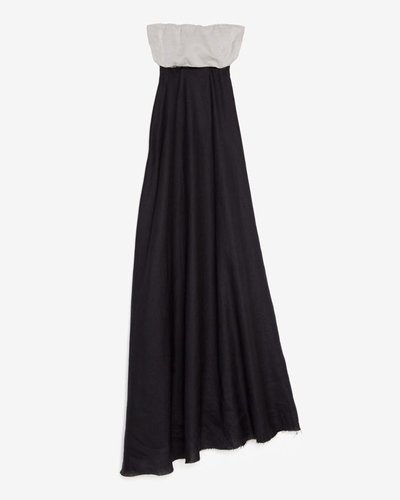 L'agence 20th Anniversary Capsule Collection Exclusive Lace Up Back Strapless Maxi Dress