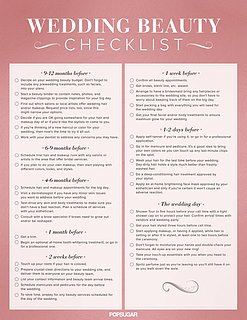 Wedding Hair and Makeup Checklist | Printable