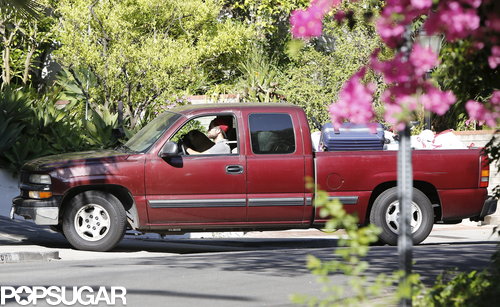 Robert Pattinson drove through Los Feliz.
Robert Pattinson drove through Los Feliz.