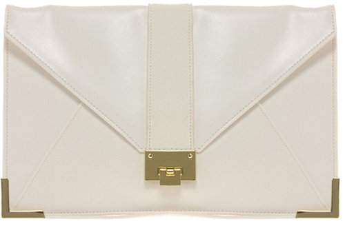 ASOS Clutch Bag With Lizard Strap And Fitting