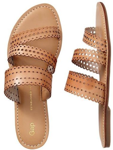 Perforated strappy sandals