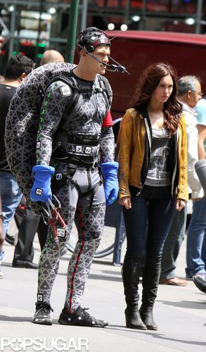 Cowabunga! Megan Fox Films With Her Shell-Less Ninja Turtle Cowabunga! Megan Fox Films With Her Shell-Less Ninja Turtle