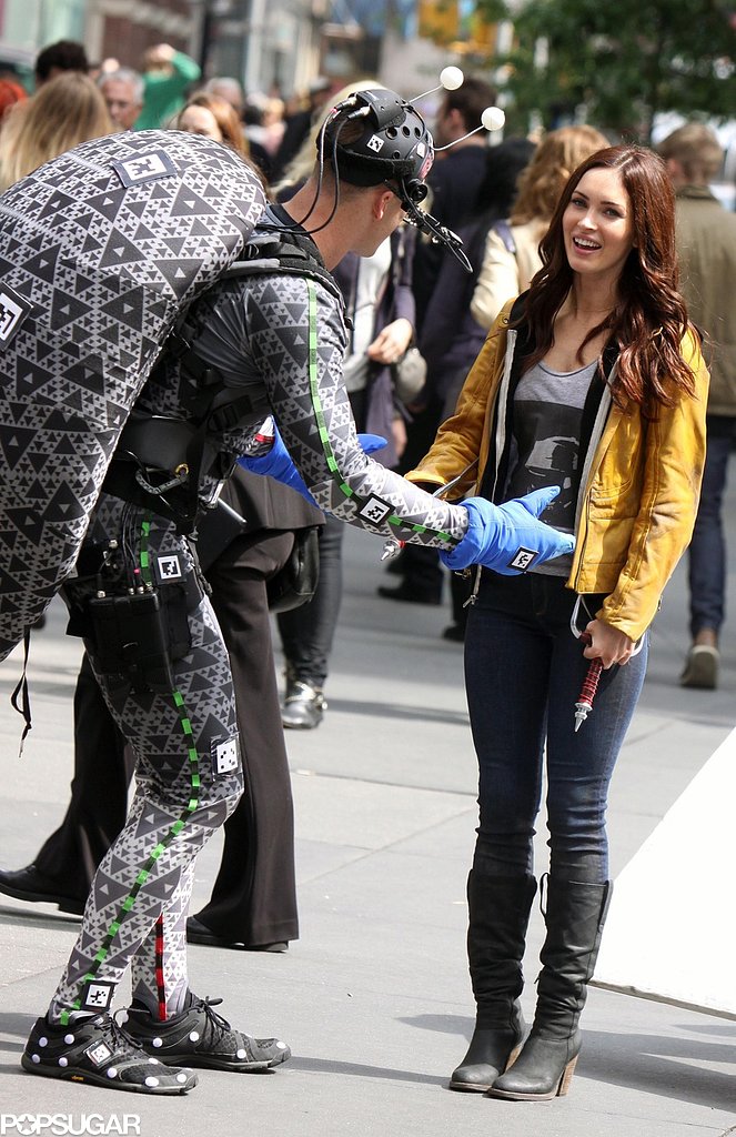 Cowabunga! Megan Fox Films With Her Shell-Less Ninja Turtle Cowabunga! Megan Fox Films With Her Shell-Less Ninja Turtle